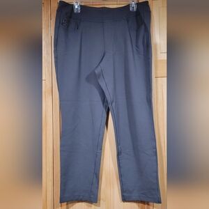 Belle by Kim Gravel Gray Ponte Knit Pants Size 16P